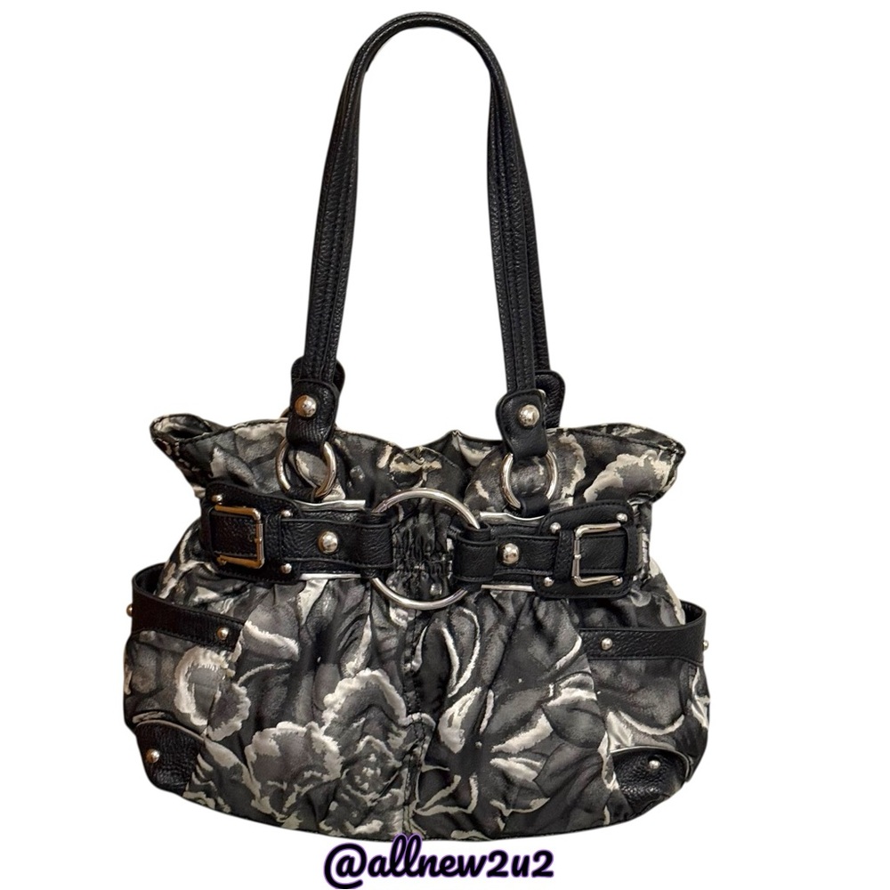 Wilsons Leather Floral Slouchy Hobo Bag